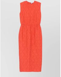 Harris Wharf London - Sleeveless Cotton Midi Dress - Lyst