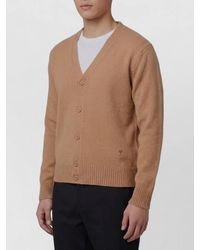 Ami Paris - Cashmere V-Neck Ribbed Regular-Fit Cardigan - Lyst