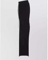 Moncler - Cotton Draped Wrap Maxi Skirt - Lyst