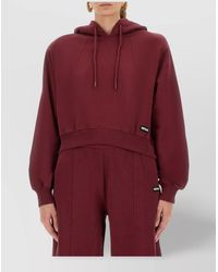 ROTATE BIRGER CHRISTENSEN - Organic Cotton Cropped Hoodie - Lyst