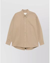 Studio Nicholson - Collared Shirt With Long Sleeves And Back Yoke - Lyst