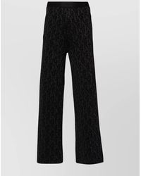 Palm Angels - Monogram Knit Flared Trousers - Lyst