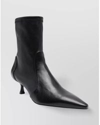 Stuart Weitzman - Naomi Leather Ankle Boot - Lyst
