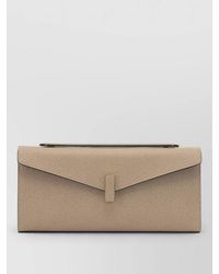 Valextra - Leather Clutch Bag - Lyst
