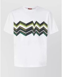 Missoni - Short Sleeve T Shirt Zigzag Pattern - Lyst