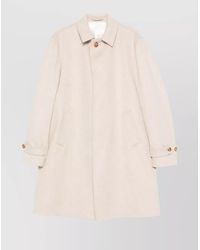 Lardini - Virgin Wool Single Breasted Coat - Lyst