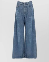 DIESEL - Relaxed Wide Leg Jeans Five Pocket Design - Lyst