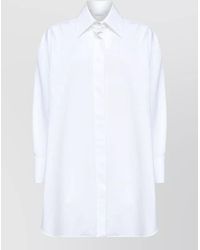 Givenchy - Asymmetric Cotton Shirt - Lyst