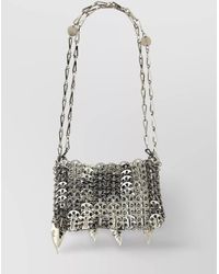 Rabanne - Nano Bag With Metalic Leaves Chain Strap - Lyst
