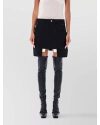 Rick Owens - Mini Skirt With Pockets And Belt Loops - Lyst