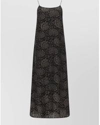 Uma Wang - Long Dress Anaya Maxi Spaghetti Straps Floral - Lyst