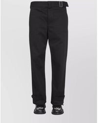 McQueen - Cotton Tapered Cargo Trousers - Lyst