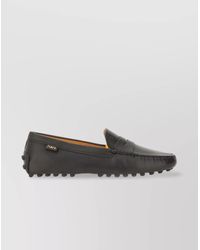 Tod's - Loafers With Round Toe And Durable Rubber Sole - Lyst
