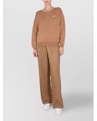 Ballantyne - Ribbed Cross-Neck Jumper - Lyst