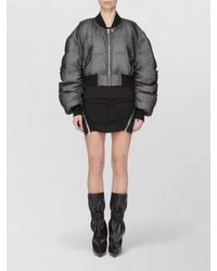 Rick Owens - Skirt Front Pockets Belt Loops Frayed Hem - Lyst