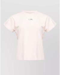 MM6 by Maison Margiela - Cotton Logo Short-Sleeve T-Shirt - Lyst