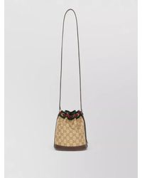 Gucci - Gg Fabric Mini Bucket Bag Adjustable Strap - Lyst