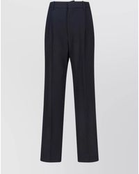 Victoria Beckham - Virgin Wool Straight-Leg Tailored Trousers - Lyst