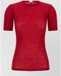 Versace - Medusa Crew Neck Ribbed Texture T Shirt - Lyst
