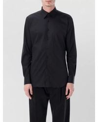 Xacus - Tailor Fit Stretch Cotton Long Sleeve Shirt - Lyst