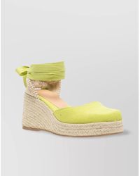 Castañer - Braided Detail Raffia Wedge Espadrilles - Lyst