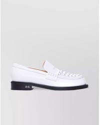 Mach & Mach - Loafers With Pearl Embellishments And Round Toe - Lyst