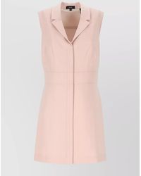 Theory - Mini Dress With Spear Lapels - Lyst