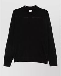 Paul Smith - Wool Knit Polo Long Sleeve Sweater - Lyst
