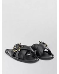 Ferragamo - Leather Elyzia Slides - Lyst