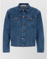 Jil Sander - Denim Jacket Long Sleeves Chest Pockets - Lyst