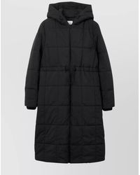Burberry - Quilted Hooded Long-Sleeve Parka Coat - Lyst