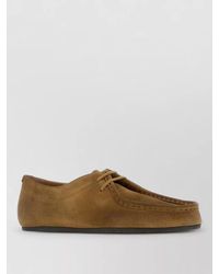Jil Sander - Suede Lace-Up Loafers - Lyst