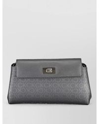 Calvin Klein - Monogram Chain Clutch Bag - Lyst