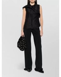 Rick Owens - Draped Sleeveless Cowl Neck Top - Lyst