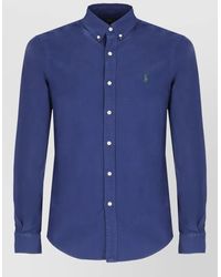 Ralph Lauren - Cotton Polo Shirt Button Down Collar - Lyst