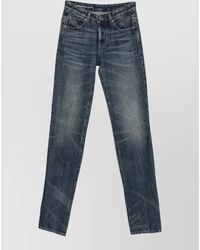 DIESEL - Denim Mid-Rise Straight-Leg Extra-Long Jeans - Lyst
