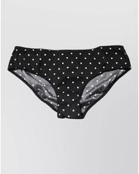 Dolce & Gabbana - Silk Polka-Dot Mid-Rise Bikini Briefs - Lyst