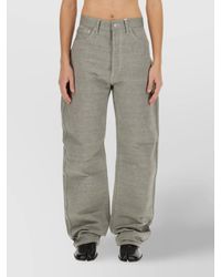 Maison Margiela - Denim Jeans With Wide Leg And Pockets - Lyst