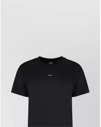 A.P.C. - Logo Print Boxy Fit Crew Neck T-Shirt - Lyst