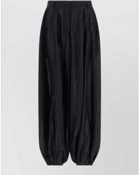 Thelatest - Pants Belt Loops Elasticated Cuffs Pleated Design - Lyst