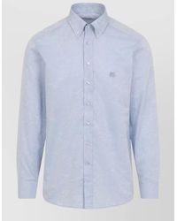 Etro - Cotton Paisley-Jacquard Regular-Fit Button-Down Shirt - Lyst