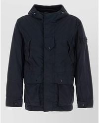 Stone Island - Nylon Parka Hood Long Sleeves Side Pockets - Lyst