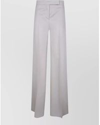 Max Mara - Linen High-Rise Wide-Leg Trousers - Lyst