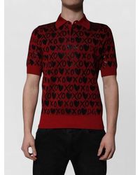 Dolce & Gabbana - Silk Short-Sleeve Polo Shirt - Lyst
