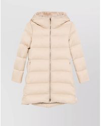 Herno - Long Quilted Jacket With Hood And Pockets - Lyst