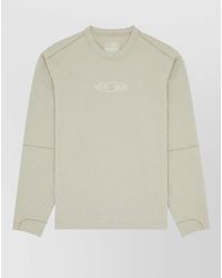 MM6 by Maison Margiela - Relaxed Fit Long Sleeve Round Neck Top - Lyst