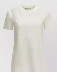 Max Mara - Logo-Print Cotton Crewneck T-Shirt - Lyst