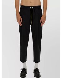 Drole de Monsieur - Trousers Cropped Elastic Waistband - Lyst