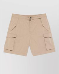Paul Smith - Cotton Cargo Shorts Belt And Pockets - Lyst