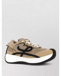 Loewe - Suede Leather Pogo Low-Top Sneakers - Lyst